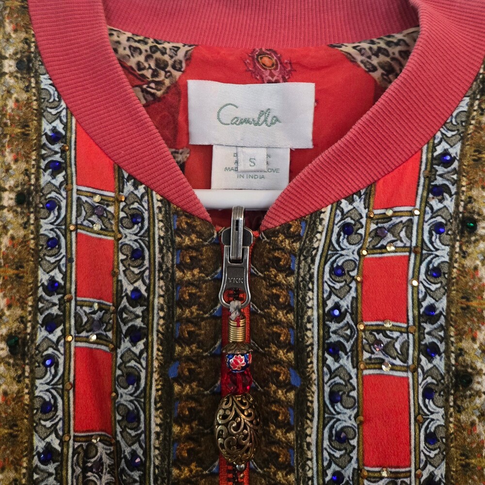 Camilla Hangzhou Hollywood China Doll Bomber Jacket Size Small - Picture 5 of 16